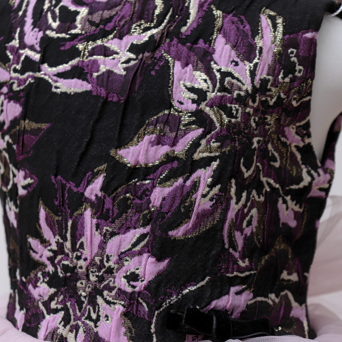 BLACK PURPLE JACQUARD SH.  Մանկական երեկոյան զգեստ - Image 8