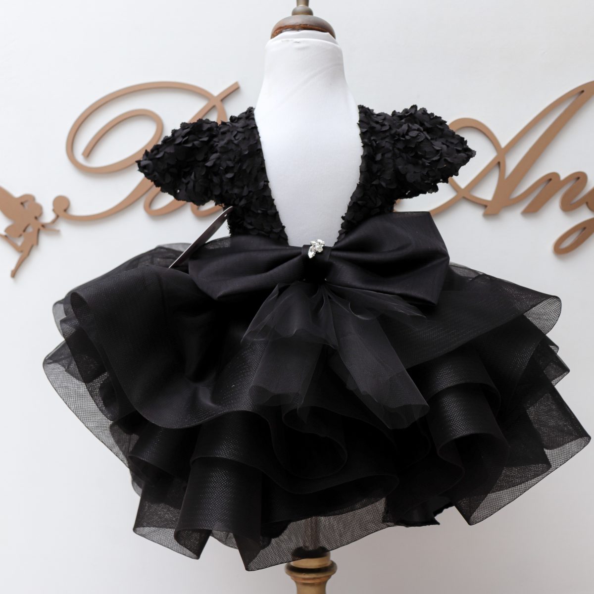 BLACK LUXE V. Մանկական երեկոյան սև զգեստ BelleAnge