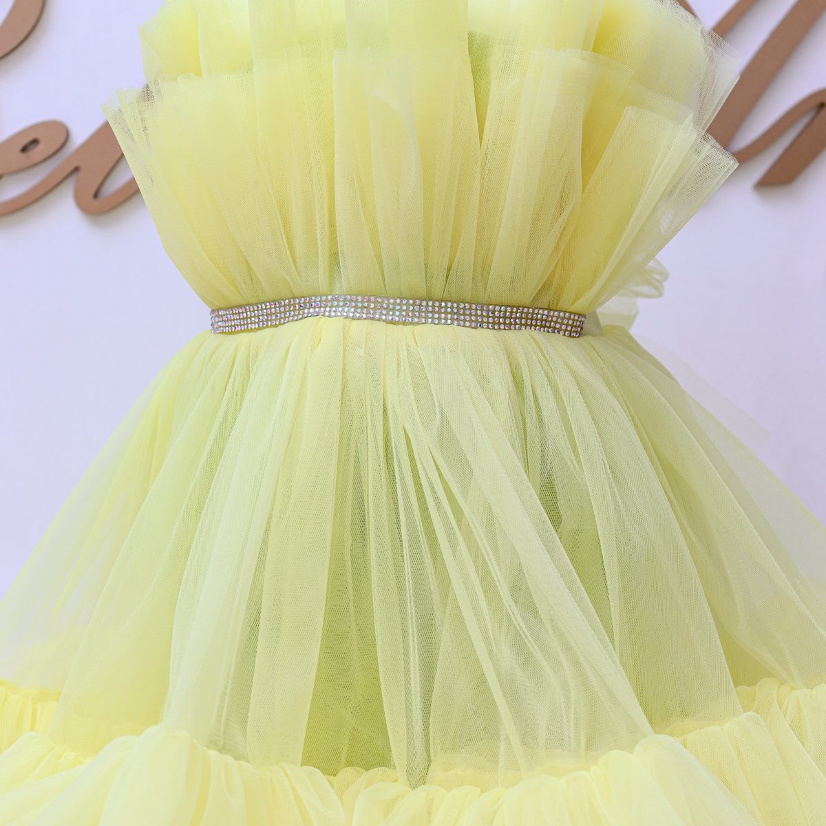 NEW YELLOW SPECIAL PRICE DRESS Մանկական երեկոյան դեղին զգեստ BelleAnge