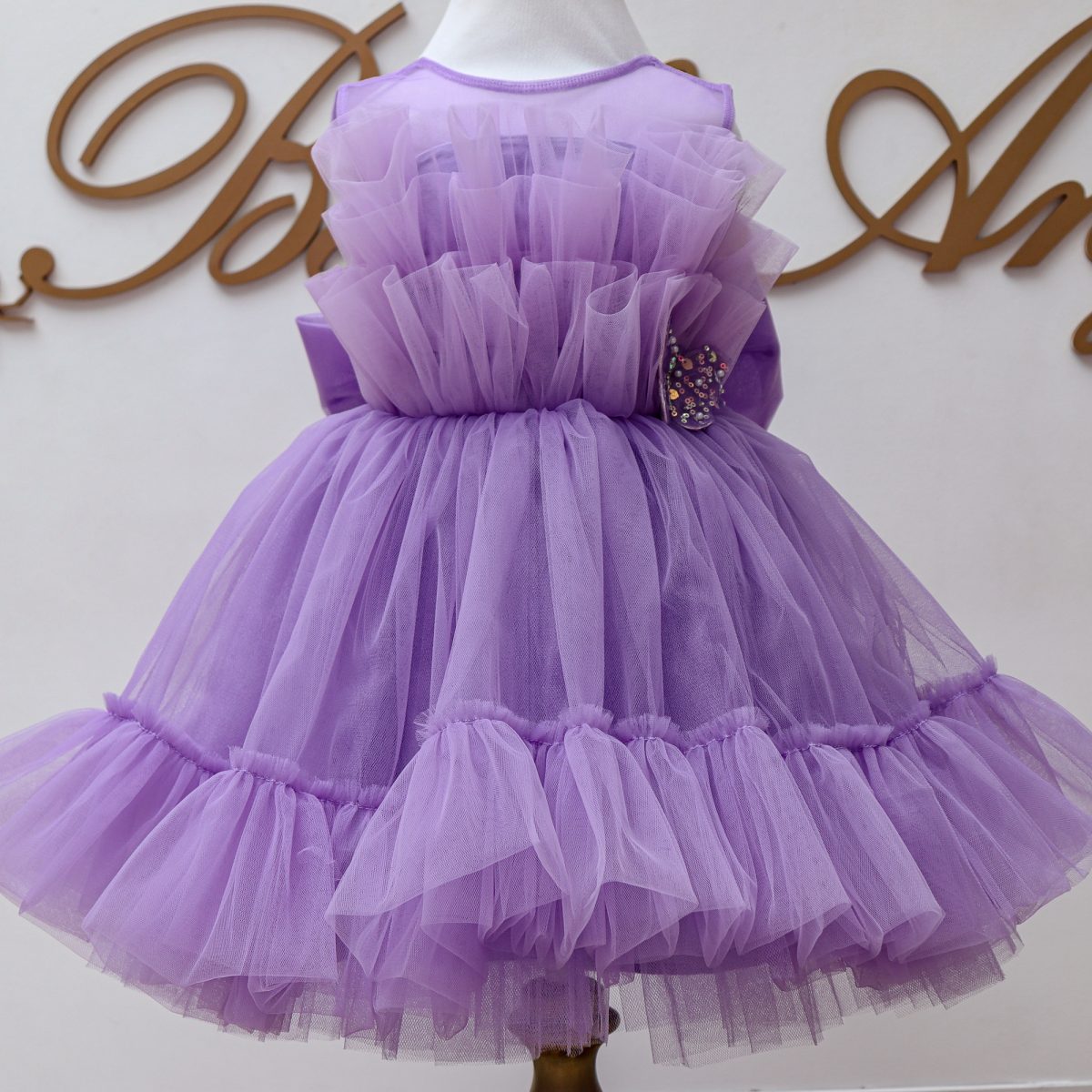 PURPLE SPECIAL PRICE DRESS Մանկական երեկոյան մանուշակագույն զգեստ BelleAnge.