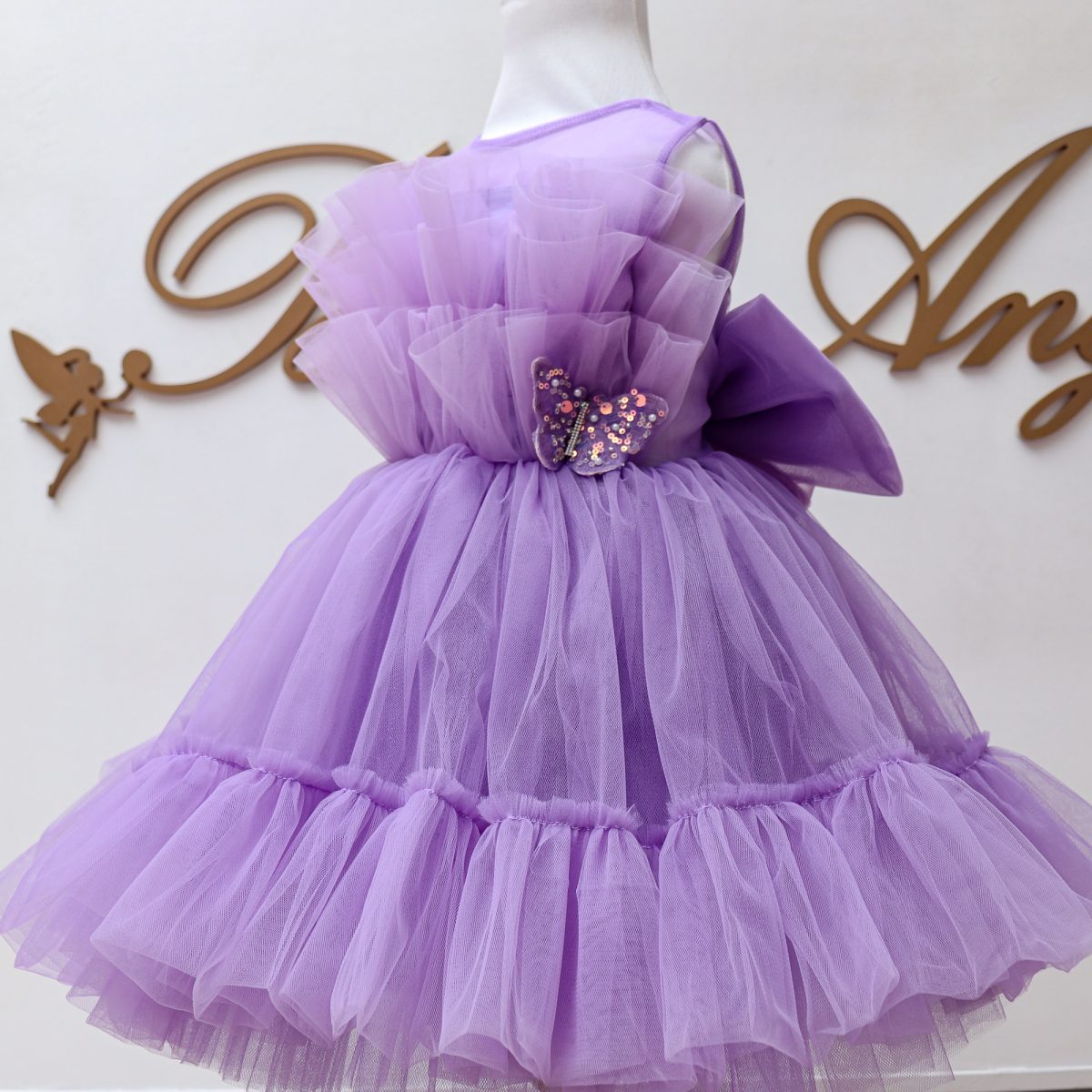 PURPLE SPECIAL PRICE DRESS Մանկական երեկոյան մանուշակագույն զգեստ BelleAnge.