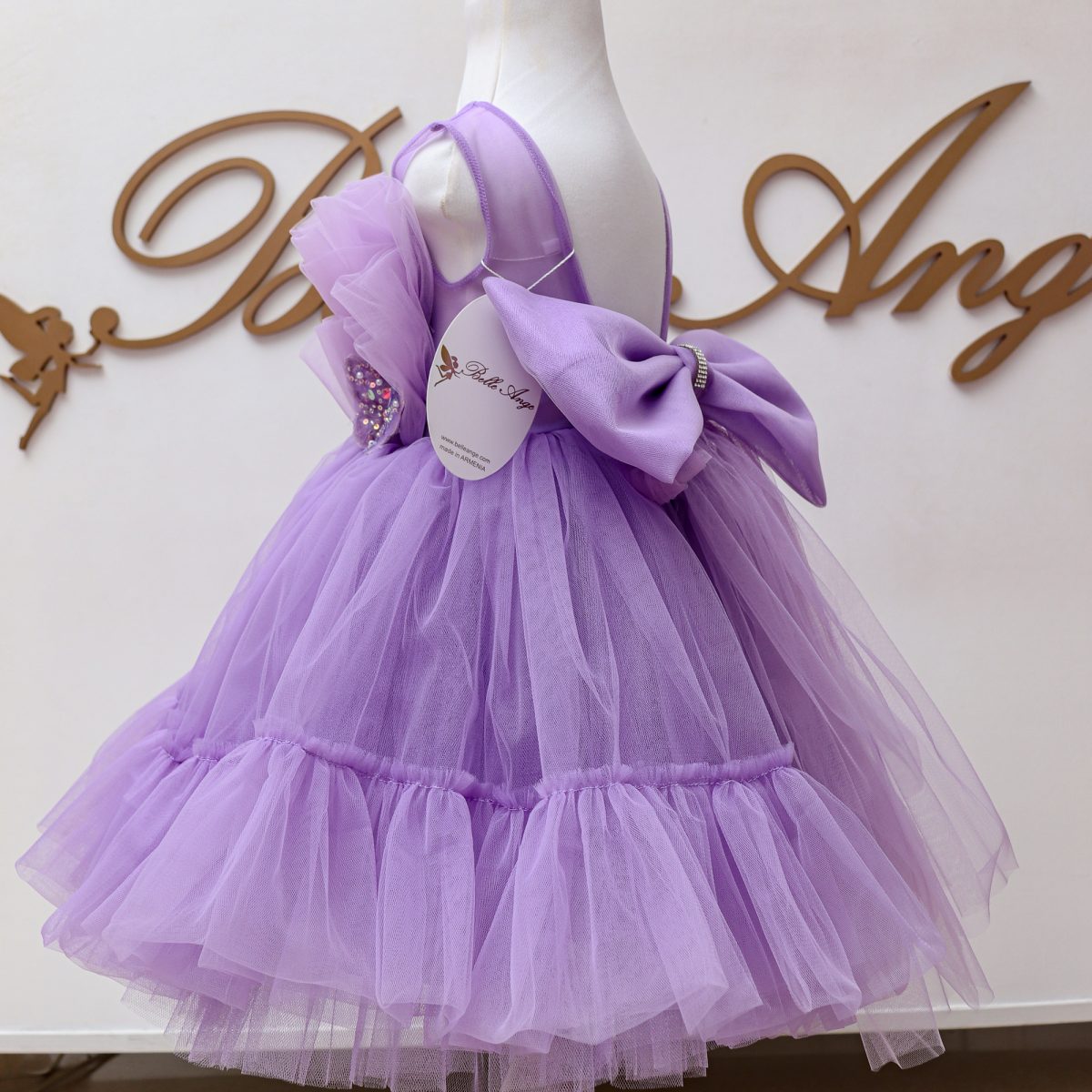 PURPLE SPECIAL PRICE DRESS Մանկական երեկոյան մանուշակագույն զգեստ BelleAnge.