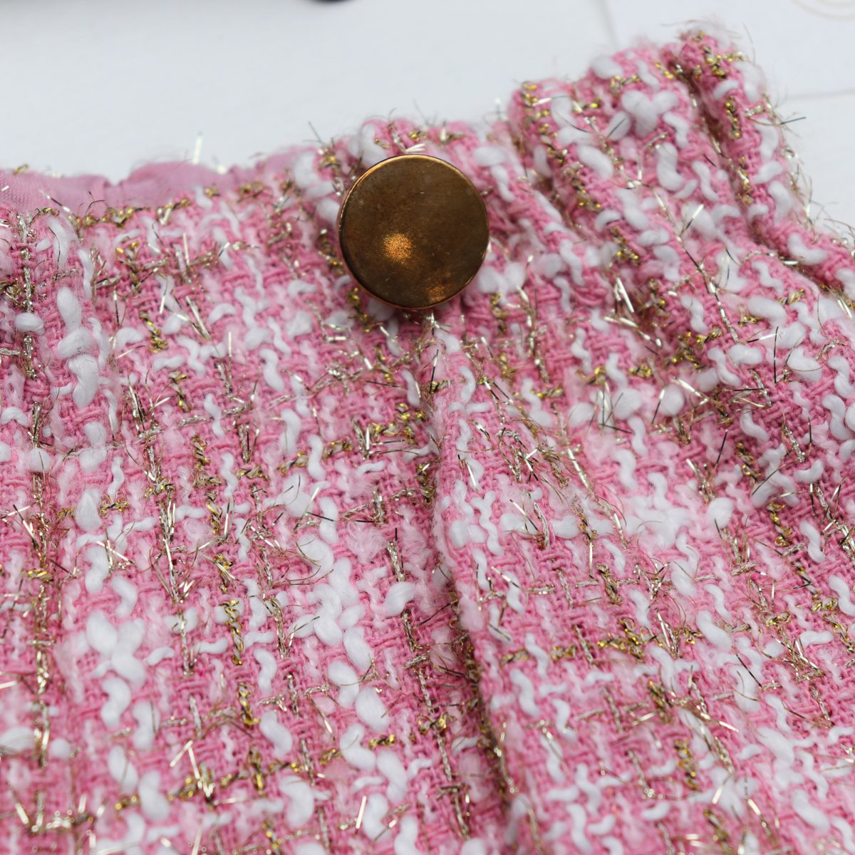 Մանկական տվիդե վարդագույն շորտ, PINK TWEED SHORTS