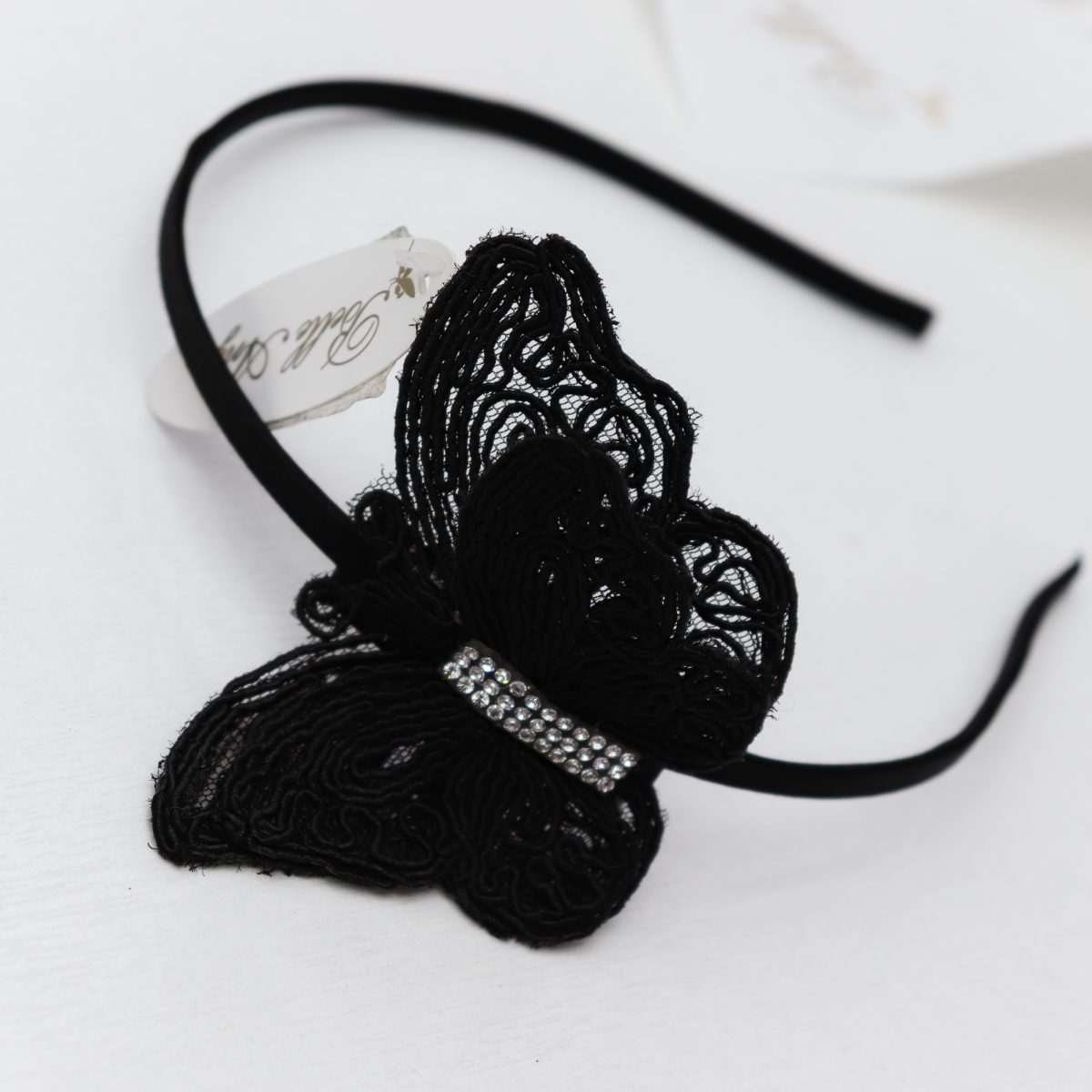 BLACK 1 BUTTERFLIES HB ACCESSORIES Մանկական սև թիթեռով գլխազարդ