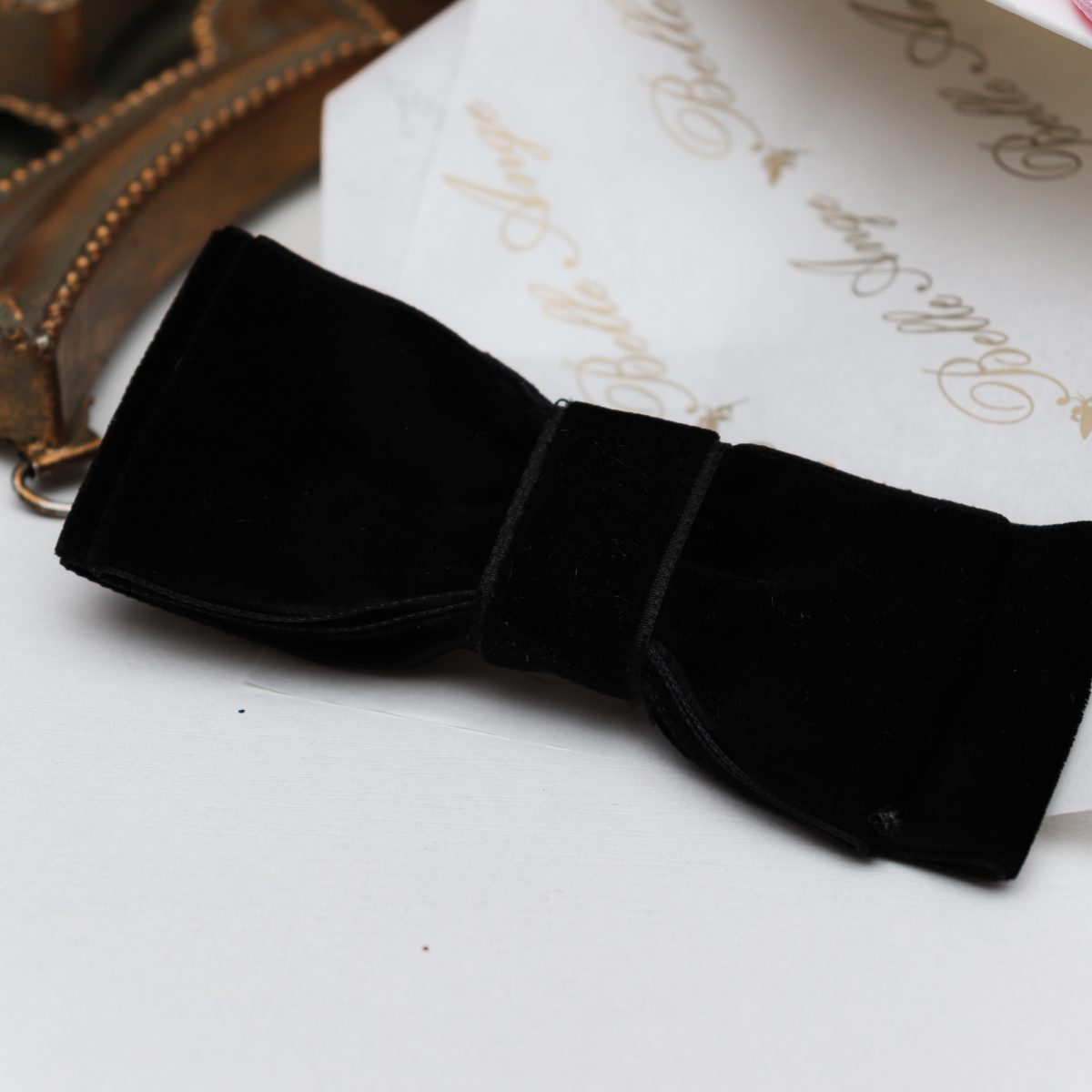 BLACK BOW LARGE HEAD-CLIP Մանկական սև մազակալ, սև գլխազարդ BelleAnge: Mankakan glxazard sev obadok, mankakan sev abadokner